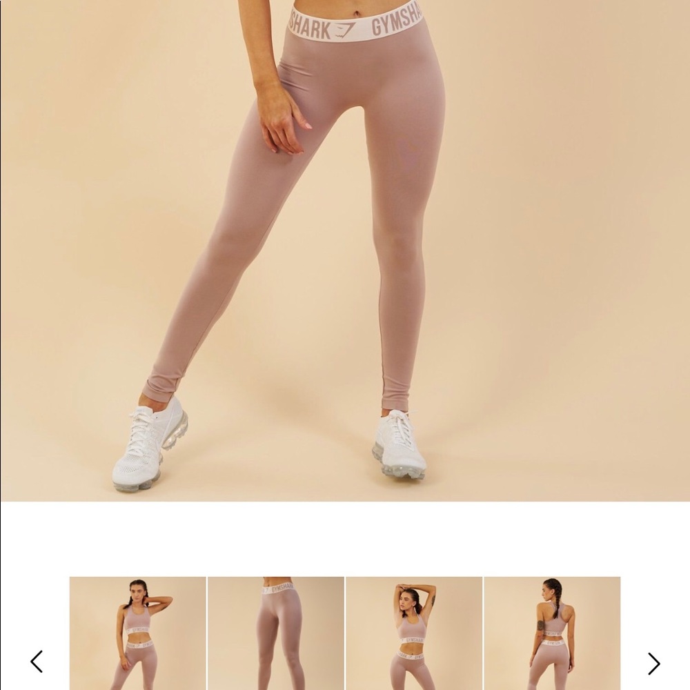 Gymshark size xs fit leggings in taupe
